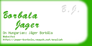 borbala jager business card